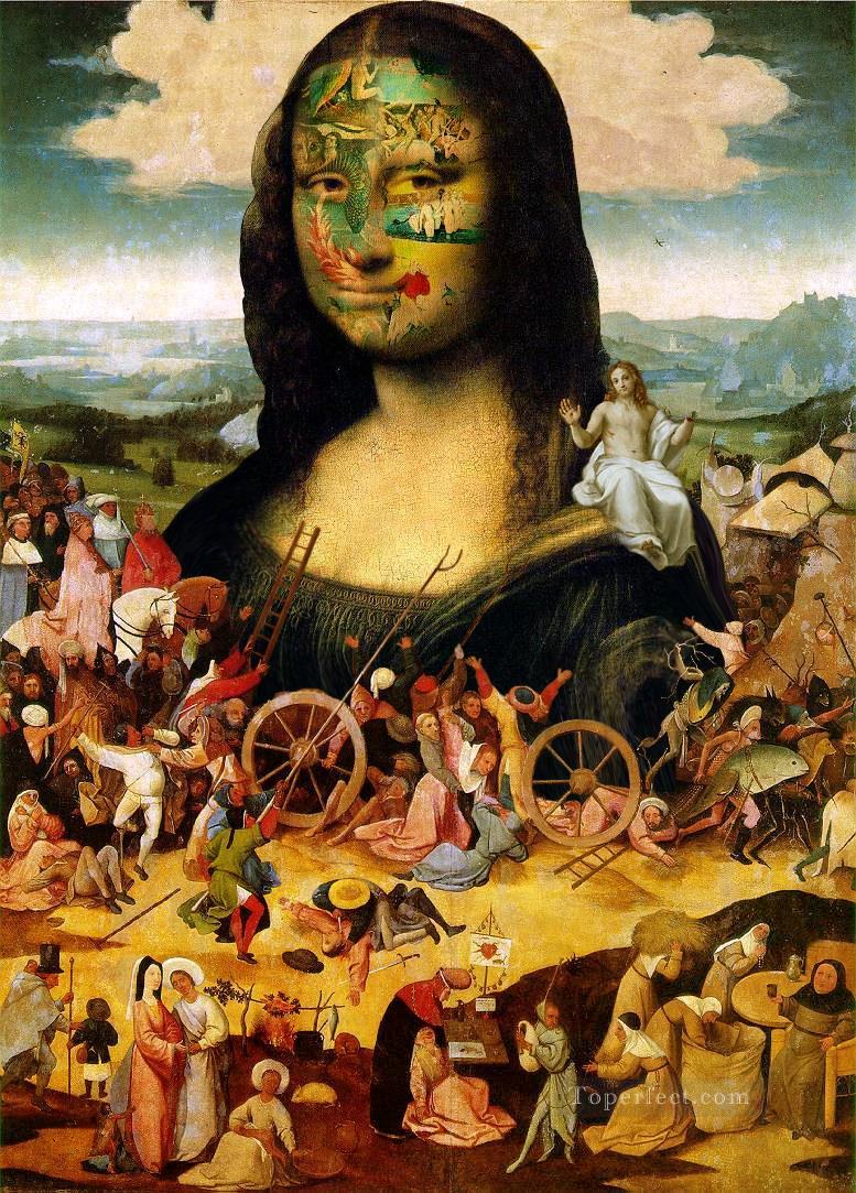 Mona Lisa Bosch Fantasie Ölgemälde